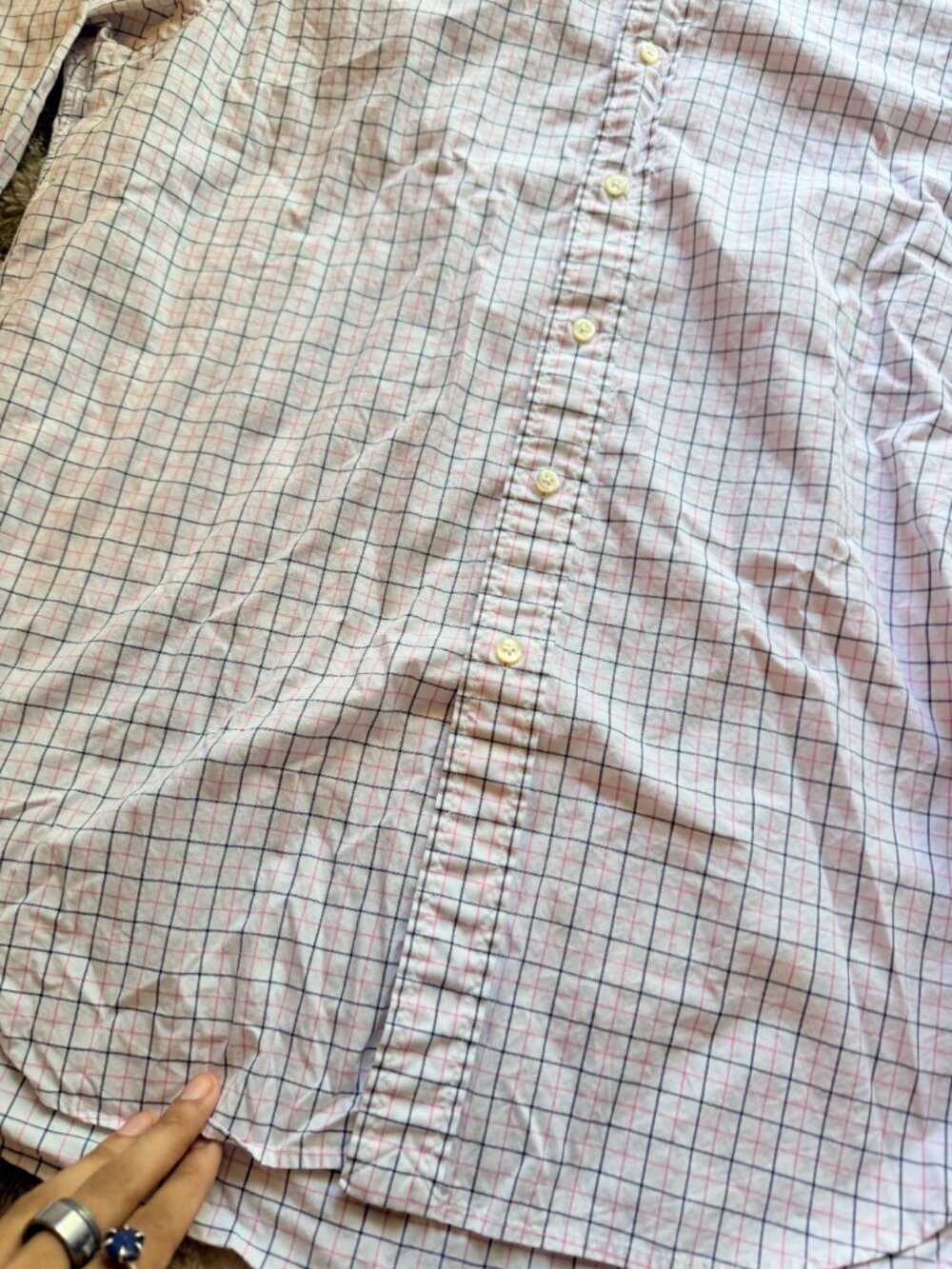 Size 16.5 32/33 Mens Polo Ralph Lauren Regent Classic Fit Grid Shirt - Picture 3 of 6